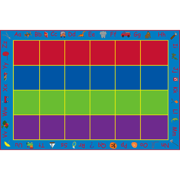 Kid Carpet ABC Rainbow Seating Area Rug & Reviews Wayfair